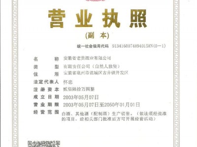 營(yíng)業(yè)執(zhí)照