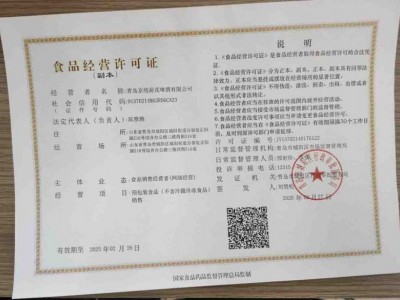 食品經營許可證
