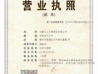 營業(yè)執(zhí)照