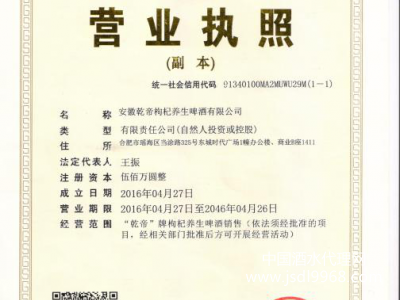 營業(yè)執(zhí)照（副本）
