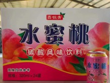 鑫銳青水蜜桃碳酸風(fēng)味飲料